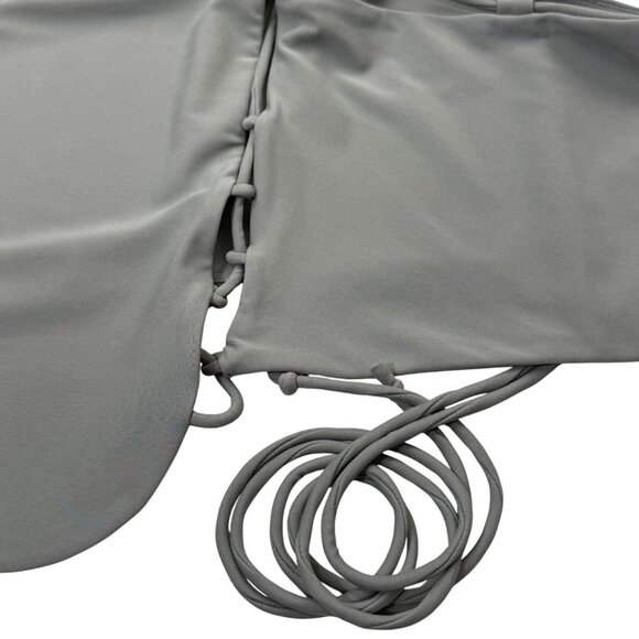 SKIMS Lace Up Super Crop Top Chrome Womens 4X - Picture 7 of 13